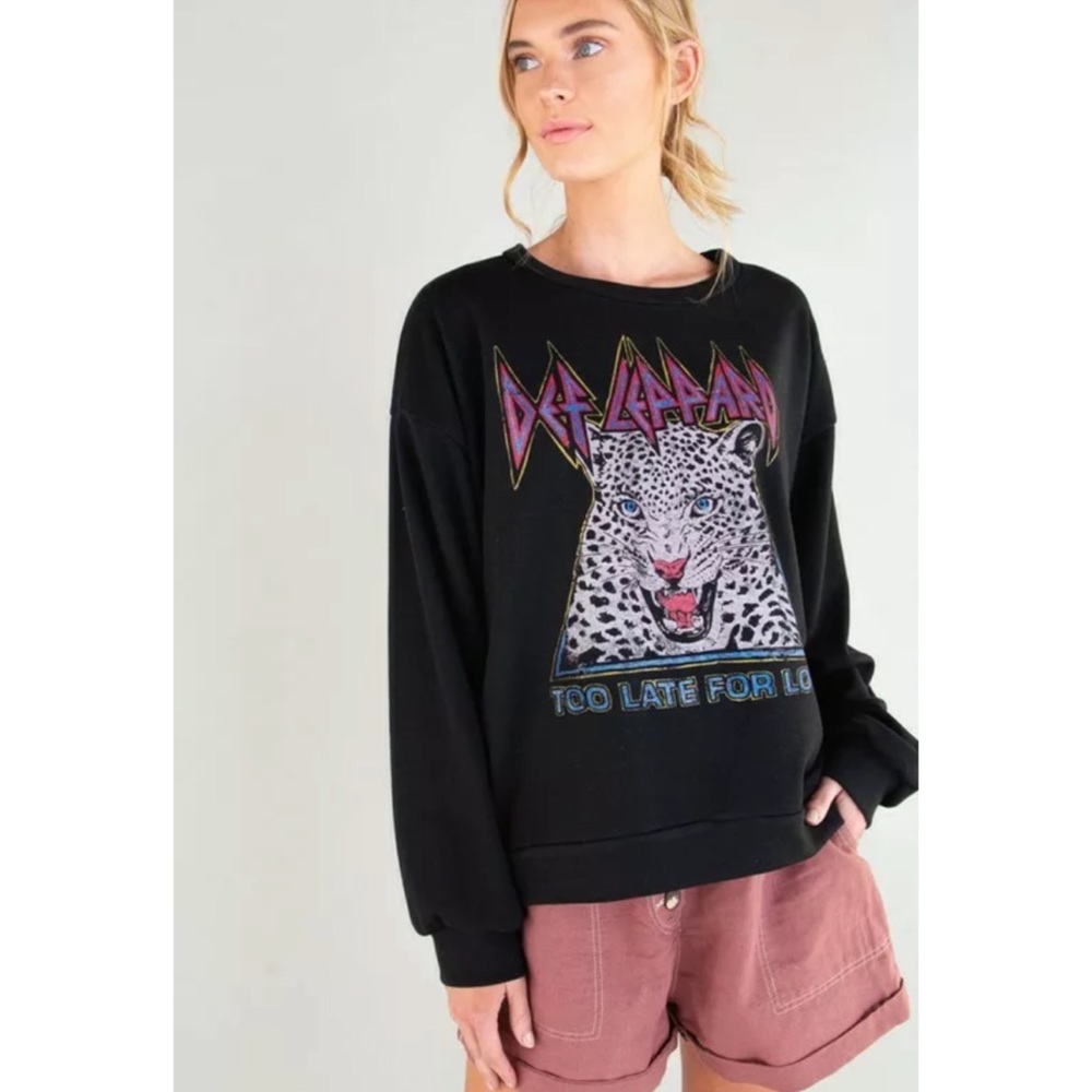Def Leppard Tiger Too Late For Love Sweatshirt - Picture 8 of 10